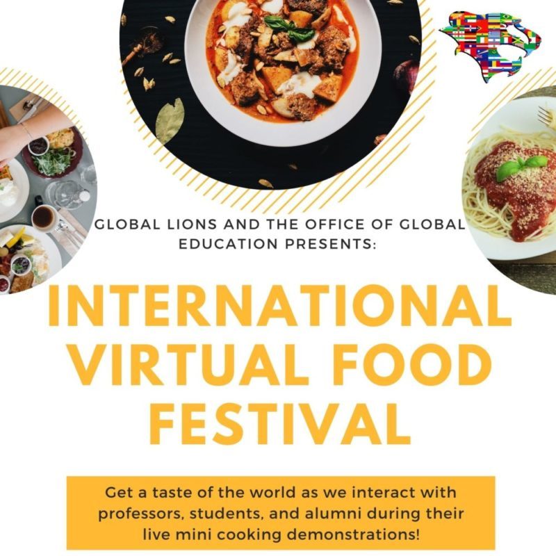 international food festival flyer