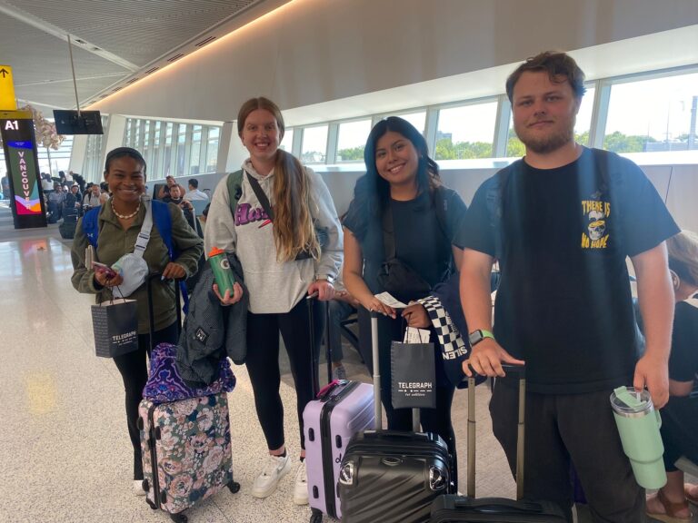 GCU Students at the Newark airport