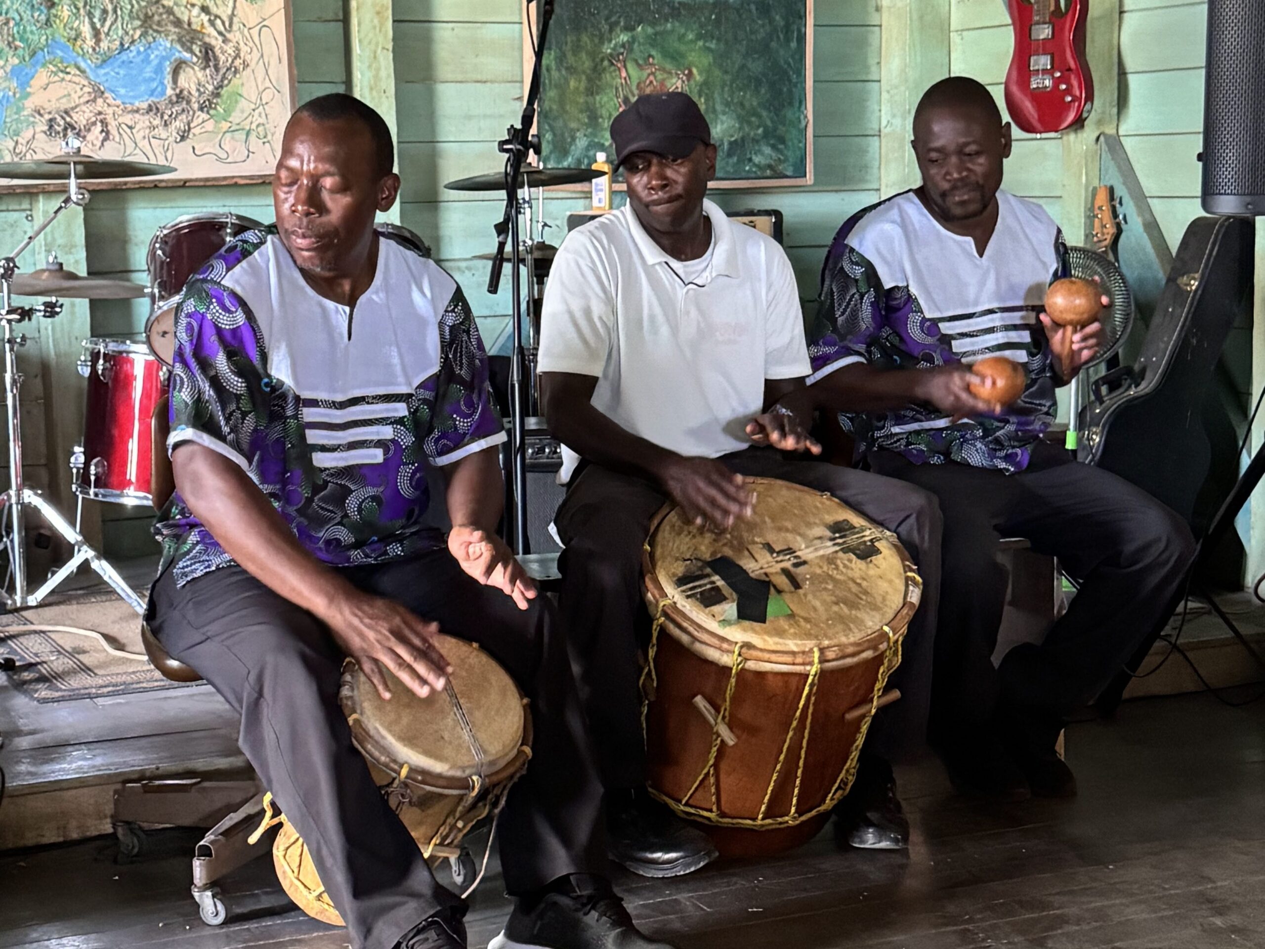Garifuna music being played