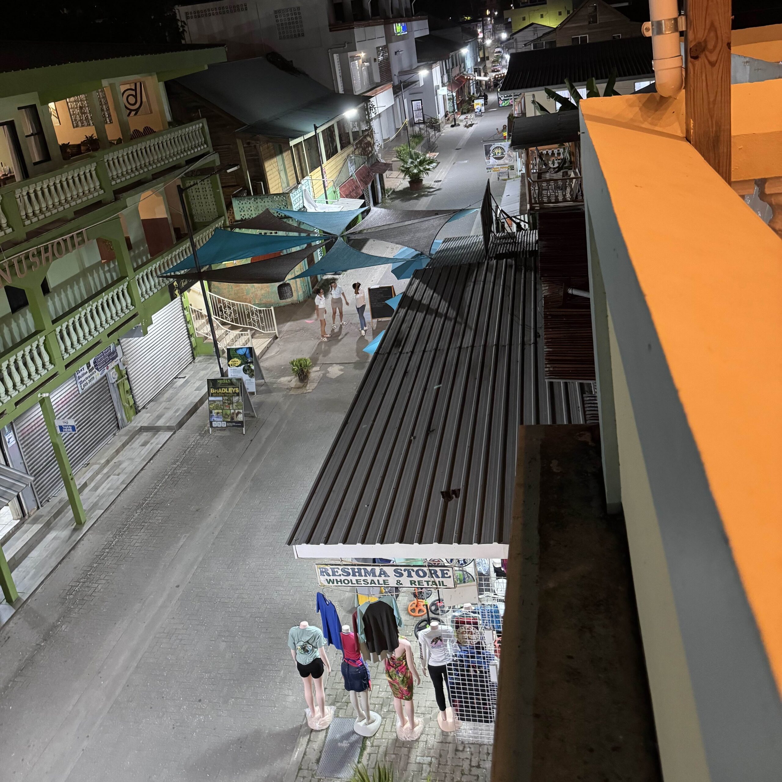 Night view of the street