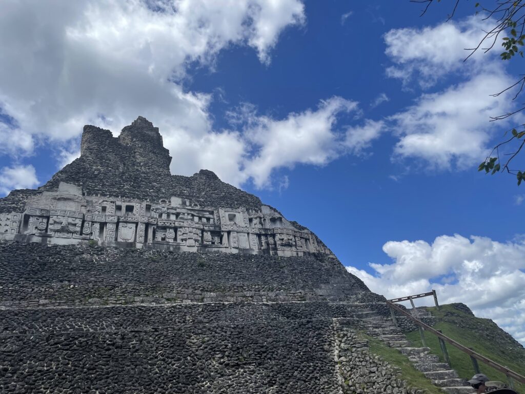 Stucco replica from the Mayan palace